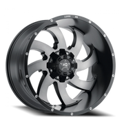 Luxxx HD LHD12 22x12 -44 8x170mm 125mm Satin Black Gray Face