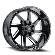 Luxxx HD LHD14 17x9 +6 6x135mm 106.1mm Gloss Black Milled