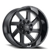 Luxxx HD LHD14 18x9 +6 5x114.3mm 71.5mm Matte Black Gloss Black Lip