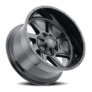 Luxxx HD LHD14 17x9 +6 5x150mm 110mm Matte Black Gloss Black Lip