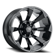 Luxxx HD LHD16 20x9 -12 5x139.7mm 110mm Gloss Black Milled