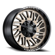 Luxxx HD LHD19 20x12 -44 5x139.7mm 110mm Satin Bronze Gloss Black Lip-Milled Edges