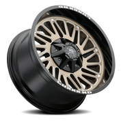 Luxxx HD LHD19 20x12 -44 5x139.7mm 110mm Satin Bronze Gloss Black Lip-Milled Edges