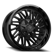 Luxxx HD LHD19 20x10 -18 8x165mm 125mm Matte Black Gloss Black Lip