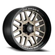 Luxxx HD LHD20 20x10 -18 8x165mm 122.1mm Satin Bronze Gloss Black Lip-Milled Edges