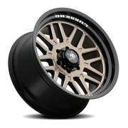 Luxxx HD LHD20 20x10 -18 8x165mm 122.1mm Satin Bronze Gloss Black Lip-Milled Edges