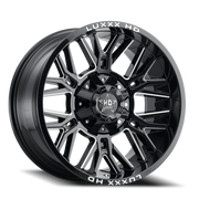 Luxxx HD LHD25 22x12 -44 5x127mm 78.1mm Gloss Black Milled