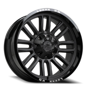 Luxxx HD LHD26 20x10 -18 6x135mm 106.1mm Matte Black Gloss Black Lip