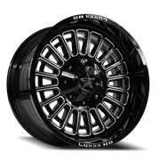 Luxxx HD LHD27 22x12 -44 8x165mm 125mm Gloss Black Milled