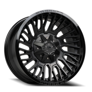 Luxxx HD LHD28 20x10 -18 8x165mm 125mm Satin Black Gloss Black Lip