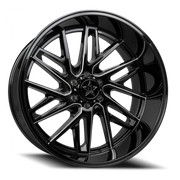 Luxxx HD LHD29 20x10 -18 6x135mm 87.1mm Gloss Black Milled