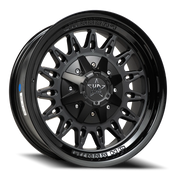Luxxx HD LHD30 20x10 -12 5x127mm 125mm Matte Black Gloss Black Lip