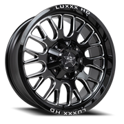 Luxxx HD LHD34 20x9 +0 8x165mm 125mm Gloss Black Milled
