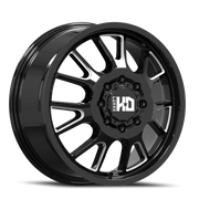 Luxxx HD Dually LHD37 20x8.25 +115 8x210mm 154.3mm Gloss Black Milled
