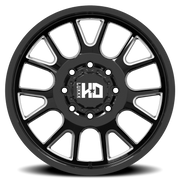 Luxxx HD Dually LHD37 20x8.25 +115 8x165mm 121.3mm Gloss Black Milled