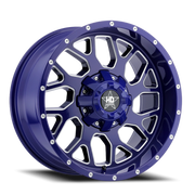 Luxxx HD LHD8 20x10 -12 6x135mm 106.1mm Gloss Blue Milled