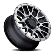Black Rhino La Paz UTV 14x7 +51 4x110mm 80.2mm Semi Gloss Black Machined Face