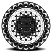 Black Rhino Labyrinth 17x9.5 -18 6x139.7mm 112.1mm Gloss Black Machined Face-Milled