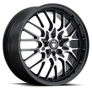 Konig Lace 15x6.5 +40 4x100mm 73.1mm Gloss Black Machined Face