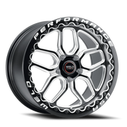 WELD Laguna Beadlock 17x10 +30 5x115mm 78.1mm Gloss Black Milled-Diamond Cut Lip