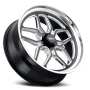 WELD Laguna 17x7 +0 5x120.65mm 78.1mm Gloss Black Milled-Diamond Cut Lip