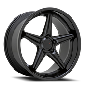 TSW Launch 20x8.5 +20 5x120mm 76.1mm Matte Black Gloss Black Lip