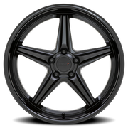 TSW Launch 19x8.5 +20 5x114.3mm 76.1mm Matte Black Gloss Black Lip