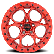 WELD Ledge Beadlock 17x10 -25 5x127mm 71.5mm Candy Red