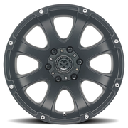 ATX Ledge 16x8 +0 6x139.7mm 108mm Textured Cast Iron Black