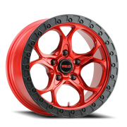 WELD Ledge 17x9 -12 5x127mm 71.5mm Candy Red Gloss Black
