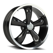 Vision 142 18x8.5 +20 5x115mm 83mm Gloss Black Machined Lip