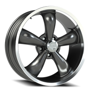 Vision 142 20x9.5 +12 5x115mm 83mm Gunmetal Machined Lip