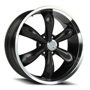Vision 142 20x9 +20 6x139.7mm 106.2mm Gloss Black Machined Lip