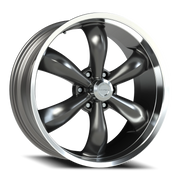 Vision 142 22x9.5 +30 6x139.7mm 106.2mm Gunmetal Machined Lip
