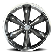 Vision 142 22x9.5 +30 6x139.7mm 106.2mm Gunmetal Machined Lip