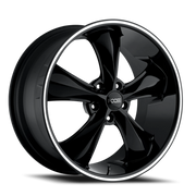 Foose Legend 20x8.5 +32 5x114.3mm 70.7mm Gloss Black Milled Accents