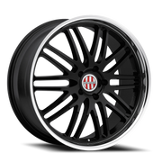 Victor Equipment Lemans 20x11 +49 5x130mm 71.6mm Gloss Black Mirror Cut Lip
