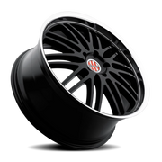 Victor Equipment Lemans 20x11 +49 5x130mm 71.6mm Gloss Black Mirror Cut Lip