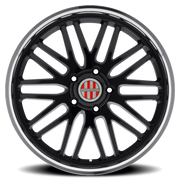 Victor Equipment Lemans 20x11 +55 5x130mm 71.6mm Gloss Black Mirror Cut Lip