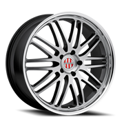 Victor Equipment Lemans 18x11 +52 5x130mm 71.6mm Hyper Silver Mirror Cut Lip