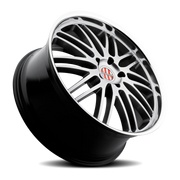Victor Equipment Lemans 20x11 +36 5x130mm 71.6mm Hyper Silver Mirror Cut Lip