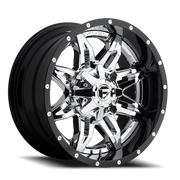 Fuel Lethal 20x12 -44 6x135mm 106.1mm Chrome Gloss Black Lip