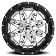 Fuel Lethal 20x12 -44 6x135mm 106.1mm Chrome Gloss Black Lip