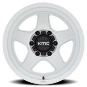 KMC Lobo 17x8.5 -10 5x127mm 71.5mm Gloss White