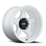 KMC Lobo 17x8.5 +18 6x114.3mm 66.06mm Gloss White