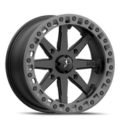MSA Lok2 16x7 +0 4x156mm 132mm Satin Black Matte Gray Ring