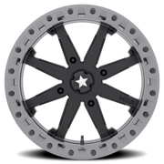 MSA Lok2 14x10 +0 4x137mm 112mm Satin Black Matte Gray Ring