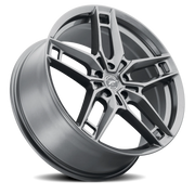 Platinum Lotus 17x8 +35 5x100mm 72.62mm Gloss Gunmetal Clear Coat