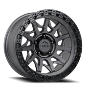 Lock Offroad Lunatic 20x9 +20 8x165.1mm 125.2mm Matte Grey Matte Black Ring