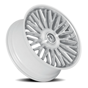 Dolce Luxury Lusso 24x10 +25 6x135mm 106.2mm Gloss Silver Brushed Face-Stainless Lip